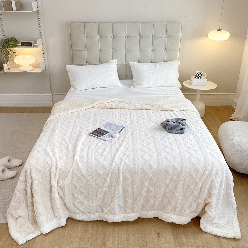 Solid-Color-Tuff-Blanket-Flannel-Fleece-Throw-Blankets-Soft-Adult-Bed-Cover-Winter-Warm-Stitch-Fluffy-3