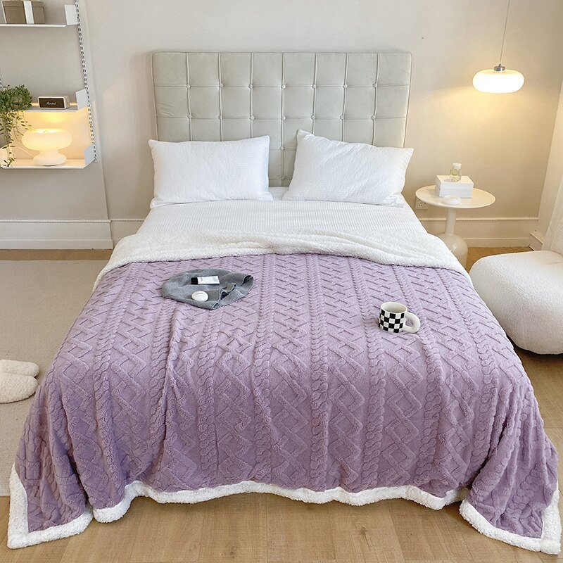 Solid-Color-Tuff-Blanket-Flannel-Fleece-Throw-Blankets-Soft-Adult-Bed-Cover-Winter-Warm-Stitch-Fluffy-4