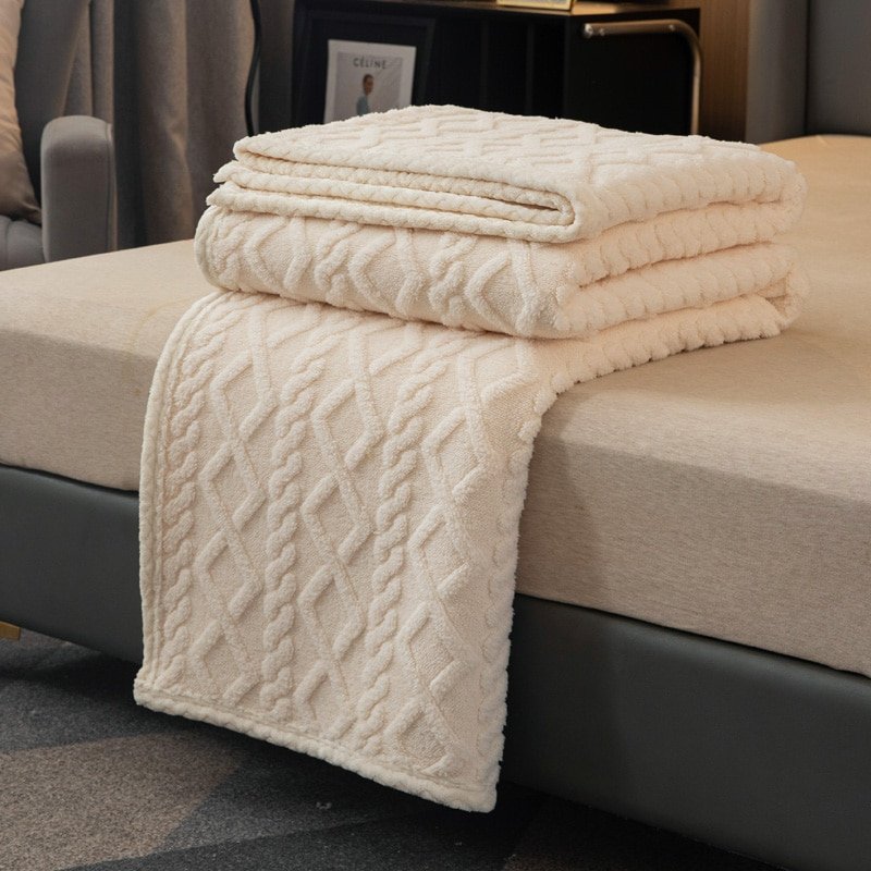 Solid-Color-Tuff-Blanket-Flannel-Fleece-Throw-Blankets-Soft-Adult-Bed-Cover-Winter-Warm-Stitch-Fluffy