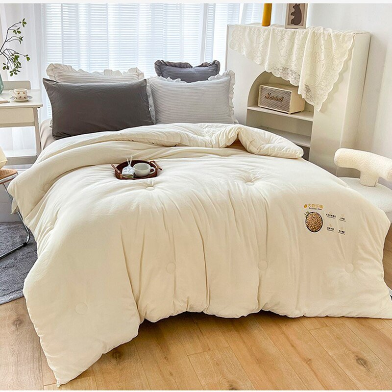 Soybean-Fiber-Filling-Spring-Summer-Autumn-Winter-Comforter-100-Cotton-Fabric-Quilting-Comforters-Grade-A-Warm